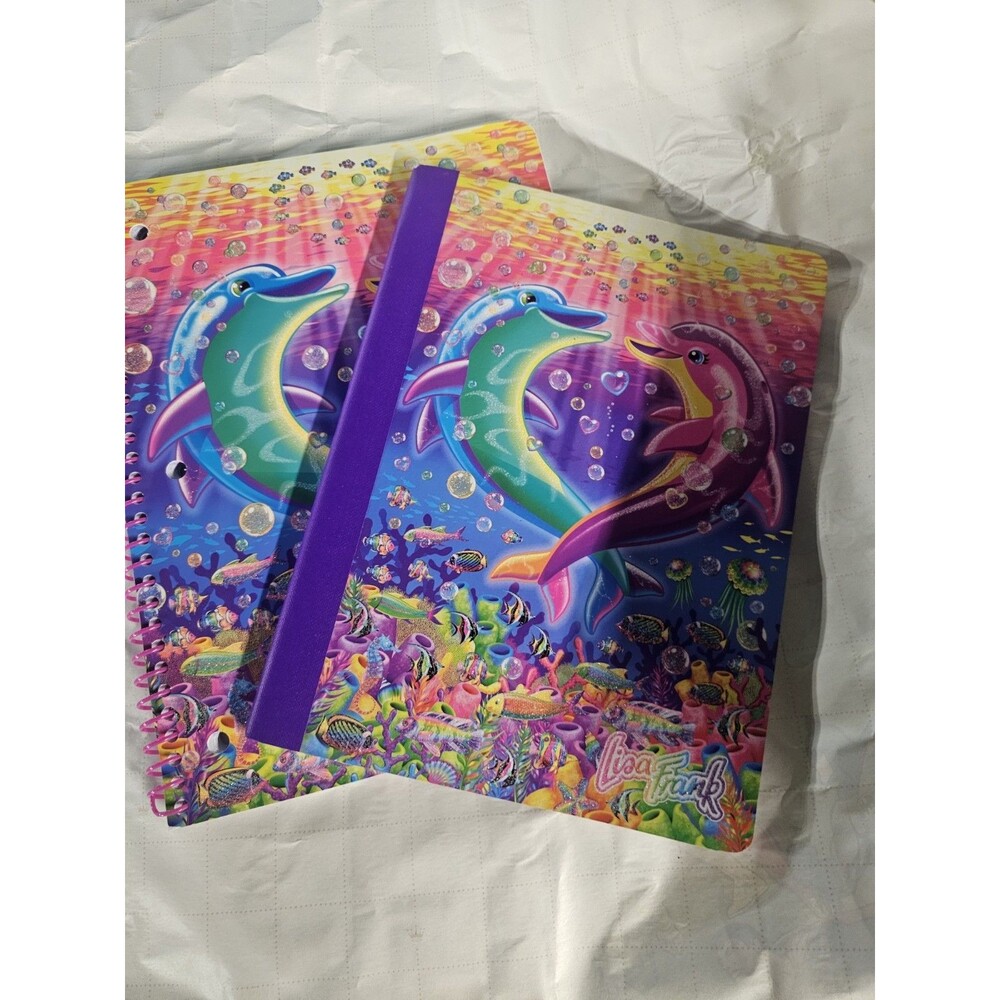 NEW Lisa Frank Dancing Dolphins Sea Life Notebook Spiral School Supplies